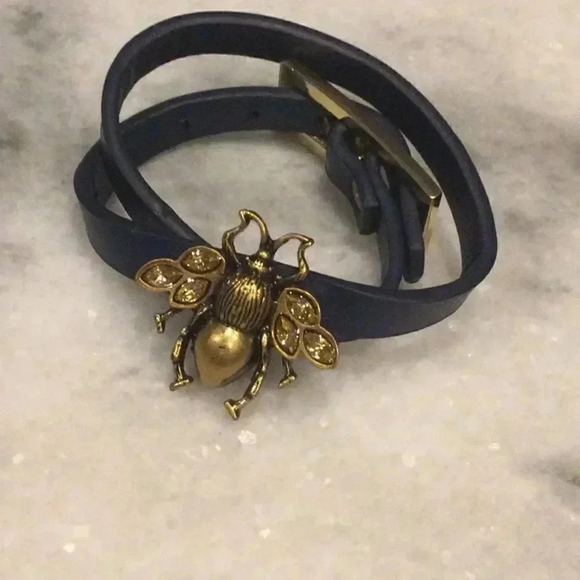Leather bee bracelet new - Picture 4 of 6
